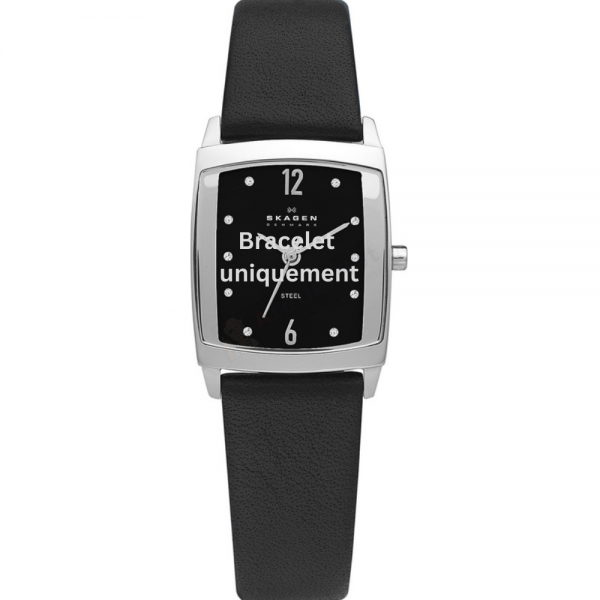 Bracelet leather black Skagen - 691 SMALL / 691SSLB - 691SSLS-Bracelets de montres-AtelierNet