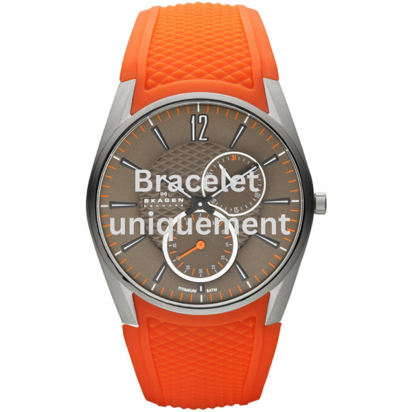 Bracelet silicone orange Skagen - 435 XXLARGE / 435XXLTMO-Bracelets de montres-AtelierNet