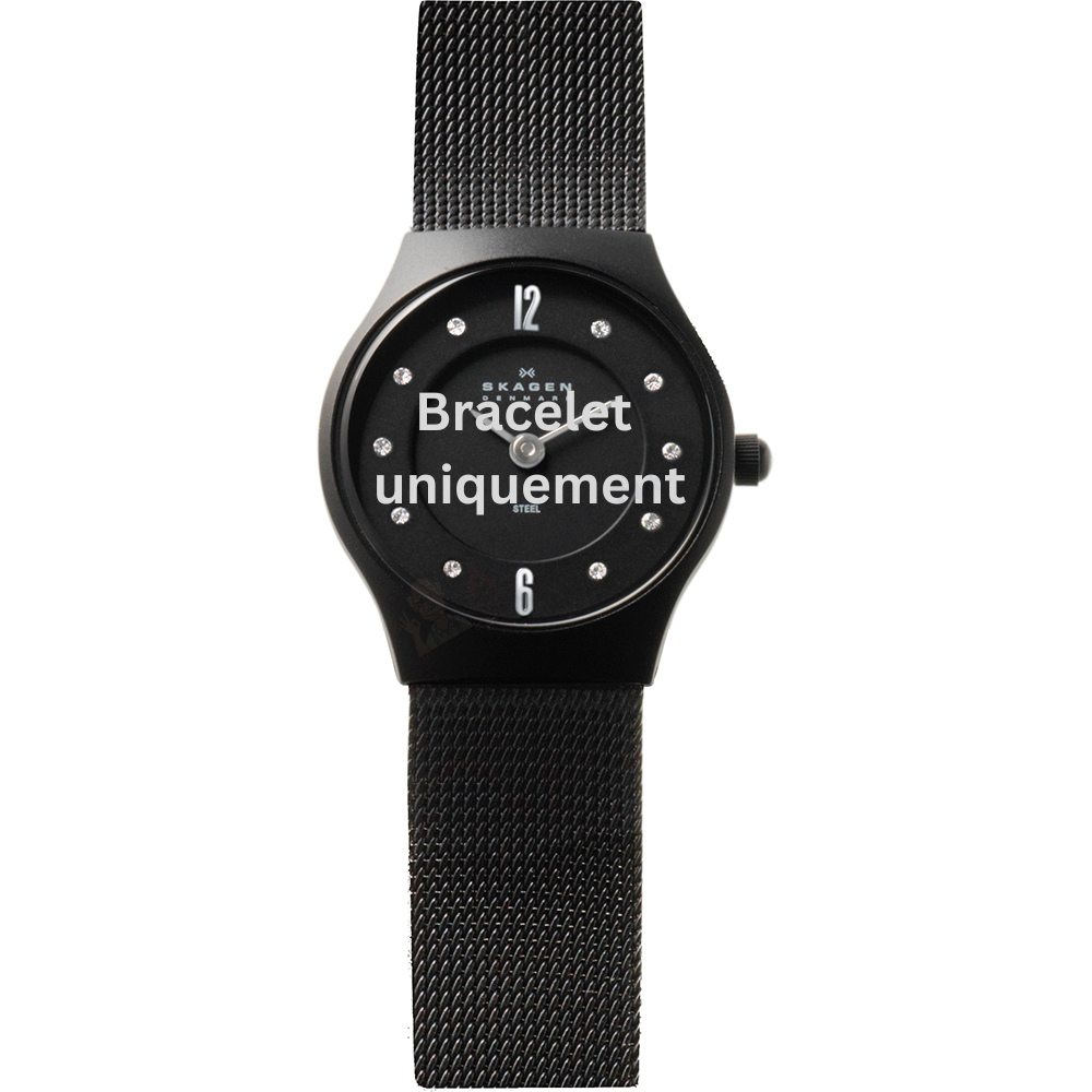 Bracelet metal black Skagen - GRENEN XSMALL / 233XSBSB - 233XSBB - 233XSRDD-Bracelets de montres-AtelierNet