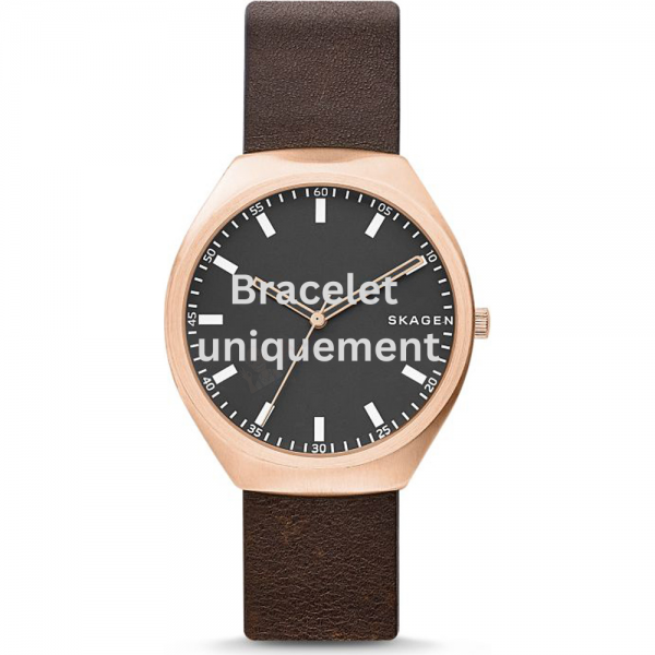 Bracelet leather brown Skagen - GRENEN NEW LARGE / SKW6402-Bracelets de montres-AtelierNet