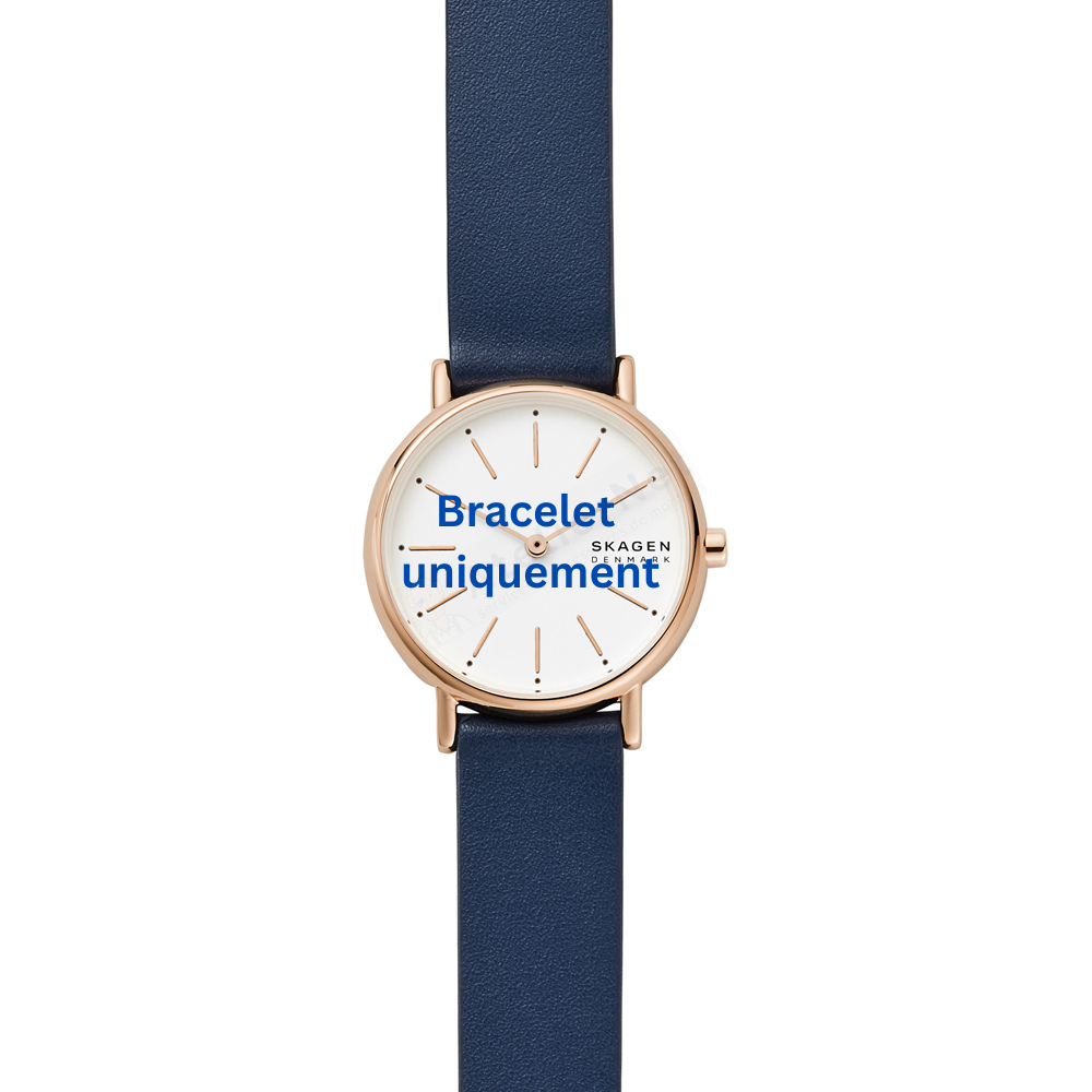 Bracelet leather blue Skagen - SIGNATUR / SKW2838 - SKW1129 - SKW1130-Bracelets de montres-AtelierNet