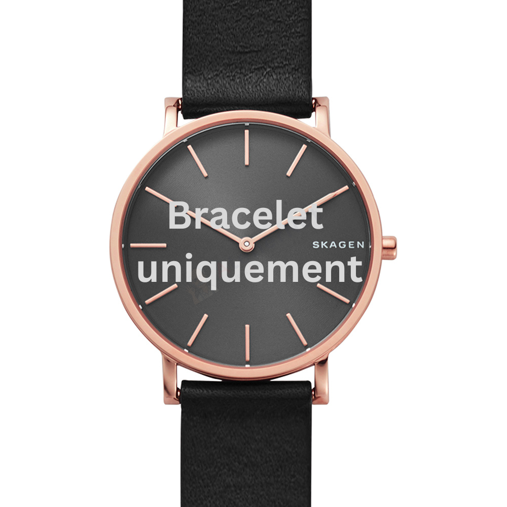 Bracelet leather black Skagen - HAGEN / SKW6447-Bracelets de montres-AtelierNet