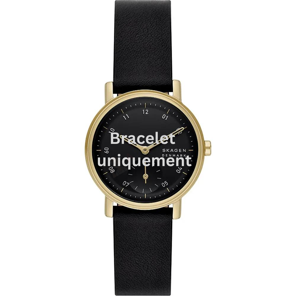 Bracelet leather black Skagen - KUPPEL LILLE / SKW3114-Bracelets de montres-AtelierNet