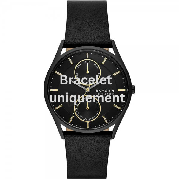 Bracelet leather black Skagen - HOLST MULTIFUNCTION / SKW6911-Bracelets de montres-AtelierNet