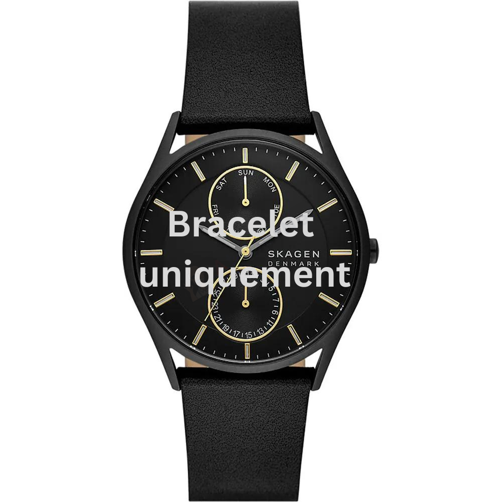 Bracelet leather black Skagen - HOLST MULTIFUNCTION / SKW6911-Bracelets de montres-AtelierNet