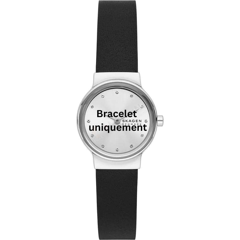 Bracelet cuir noir Skagen - FREJA LILLE / SKW3119-Bracelet de montre-AtelierNet