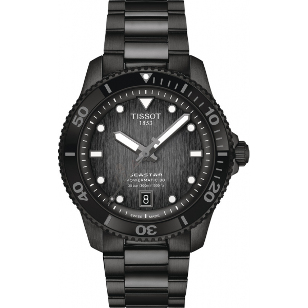 Bracelet metal black Tissot - SEASTAR / T605049887-Bracelets de montres-AtelierNet