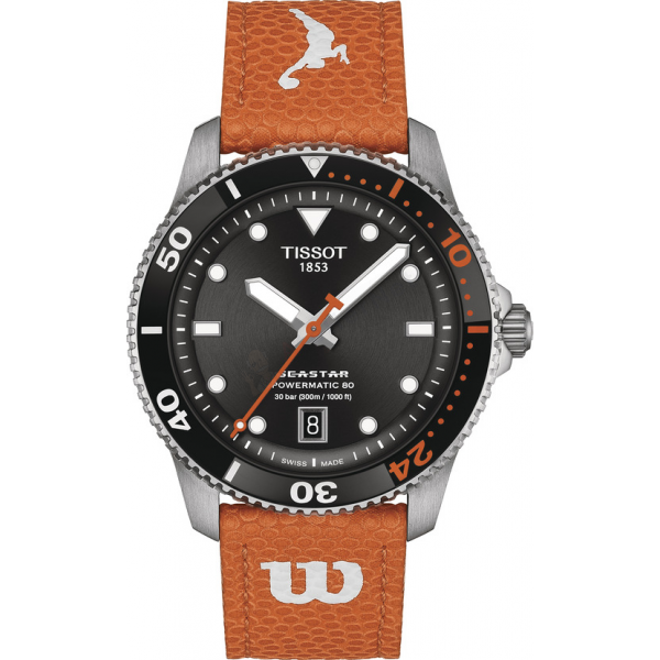 Bracelet synthetic orange Tissot - SEASTAR / T604049897-Bracelets de montres-AtelierNet