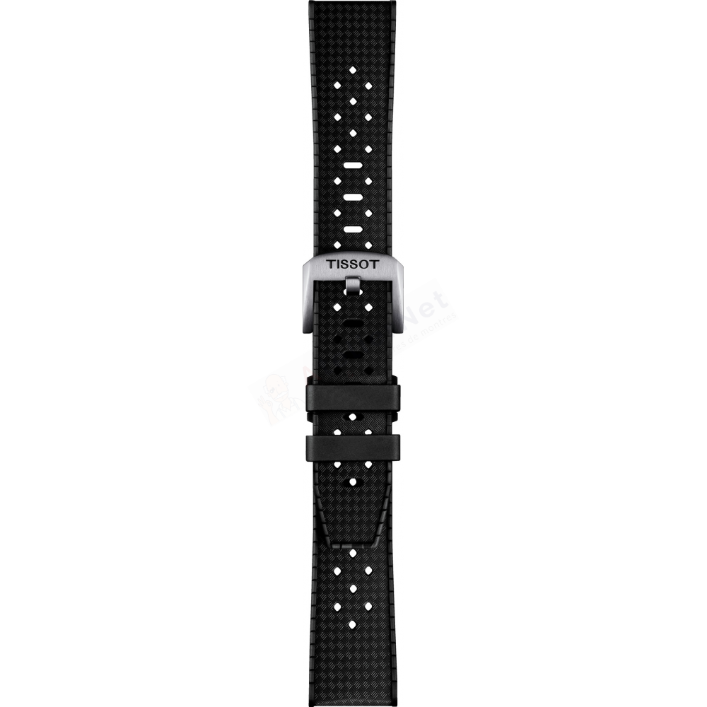 Bracelet caoutchouc noir Tissot - SEASTAR / T603049628-Bracelet de montre-AtelierNet