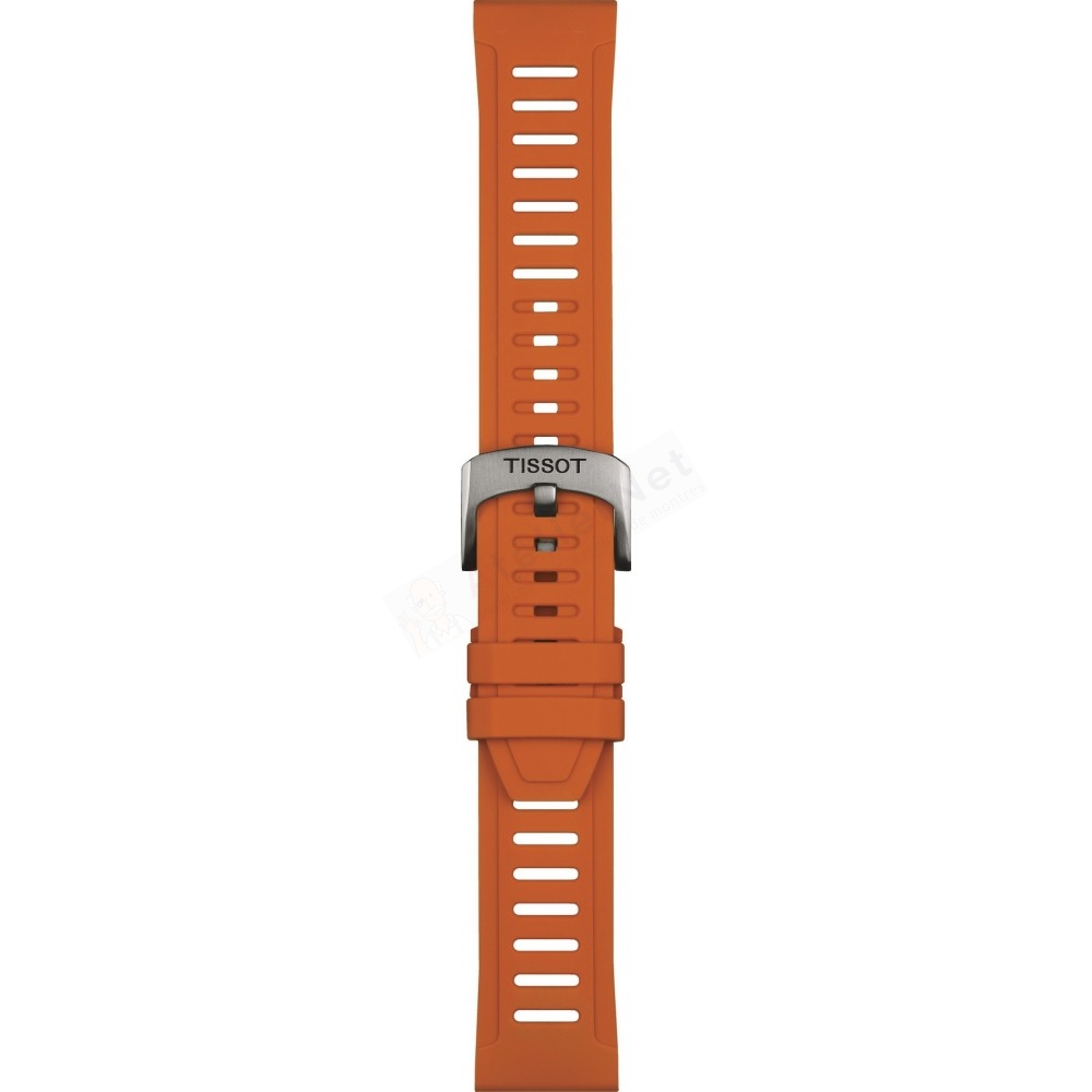 Bracelet caoutchouc orange Tissot - T TOUCH CONNECT / T603049212-Bracelet de montre-AtelierNet