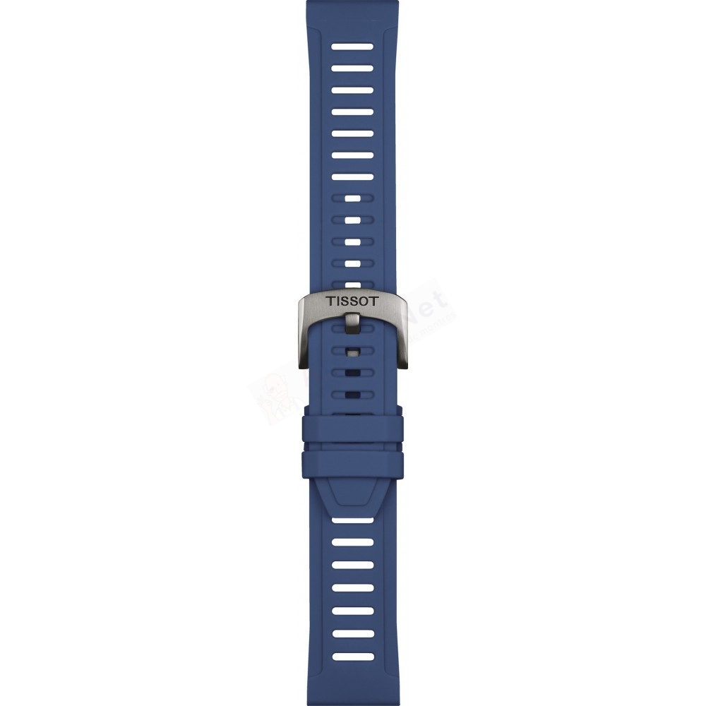 Bracelet caoutchouc bleu Tissot - T TOUCH CONNECT / T603049210-Bracelet de montre-AtelierNet