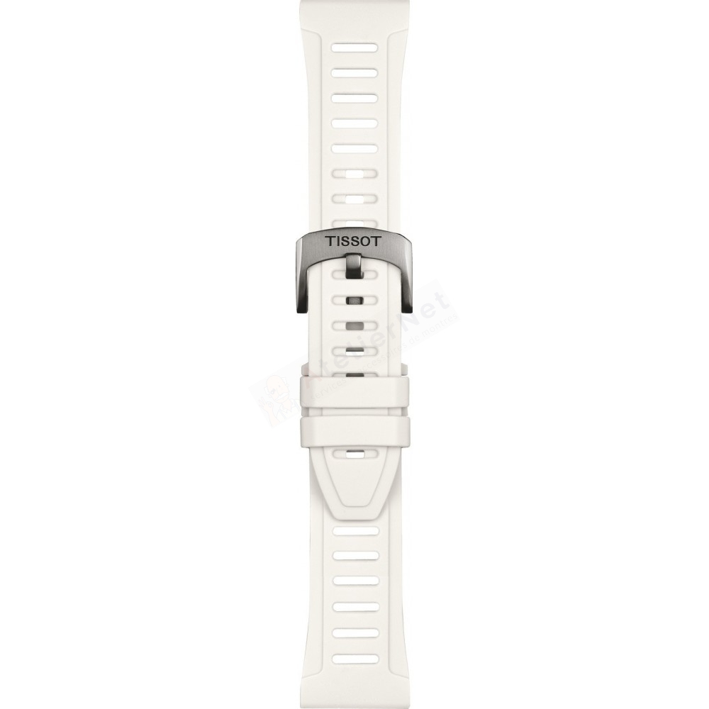 Bracelet caoutchouc blanc Tissot - T TOUCH CONNECT / T603048906-Bracelet de montre-AtelierNet