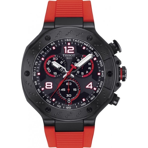 Bracelet caoutchouc rouge Tissot - T RACE MOTO GP/ T603048546-Bracelet de montre-AtelierNet