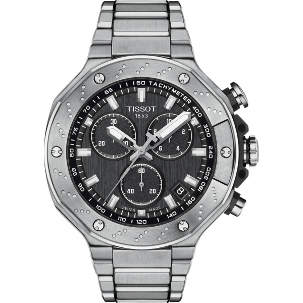 Bracelet metal grey Tissot - T RACE CHRONO QUARTZ/ T605047696-Bracelets de montres-AtelierNet