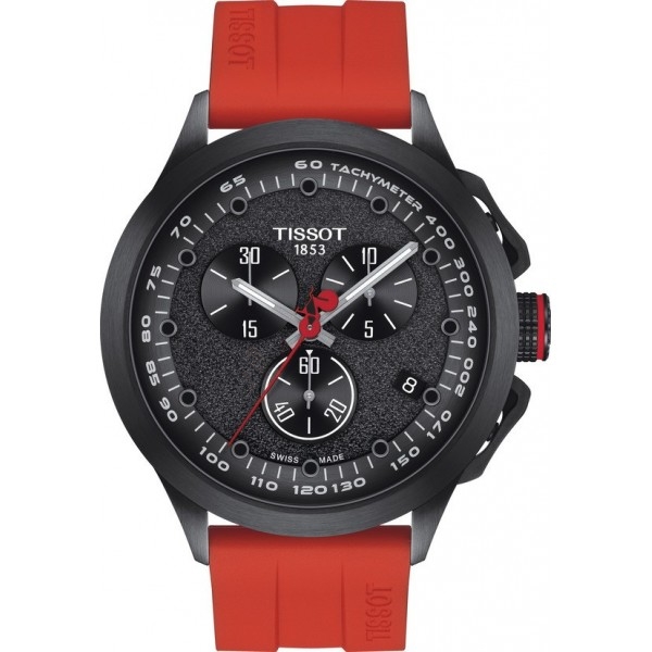 Bracelet leather black Tissot - T RACE CYCLING / T600047413-Bracelets de montres-AtelierNet