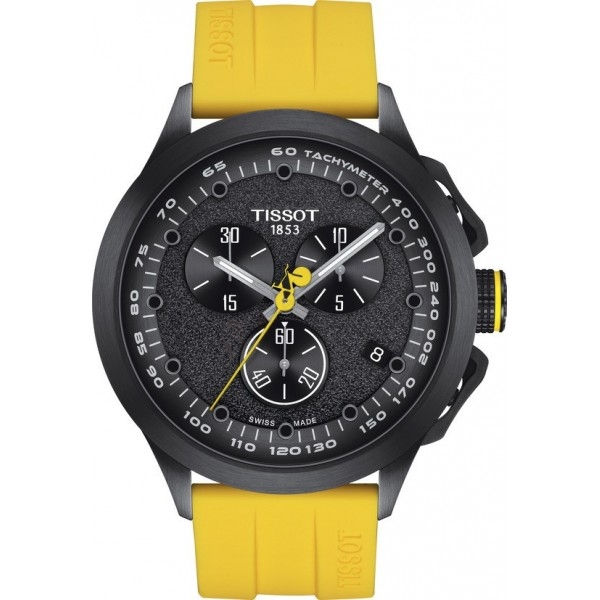 Bracelet caoutchouc jaune Tissot - T RACE Cycling/ T603048238-Bracelet de montre-AtelierNet