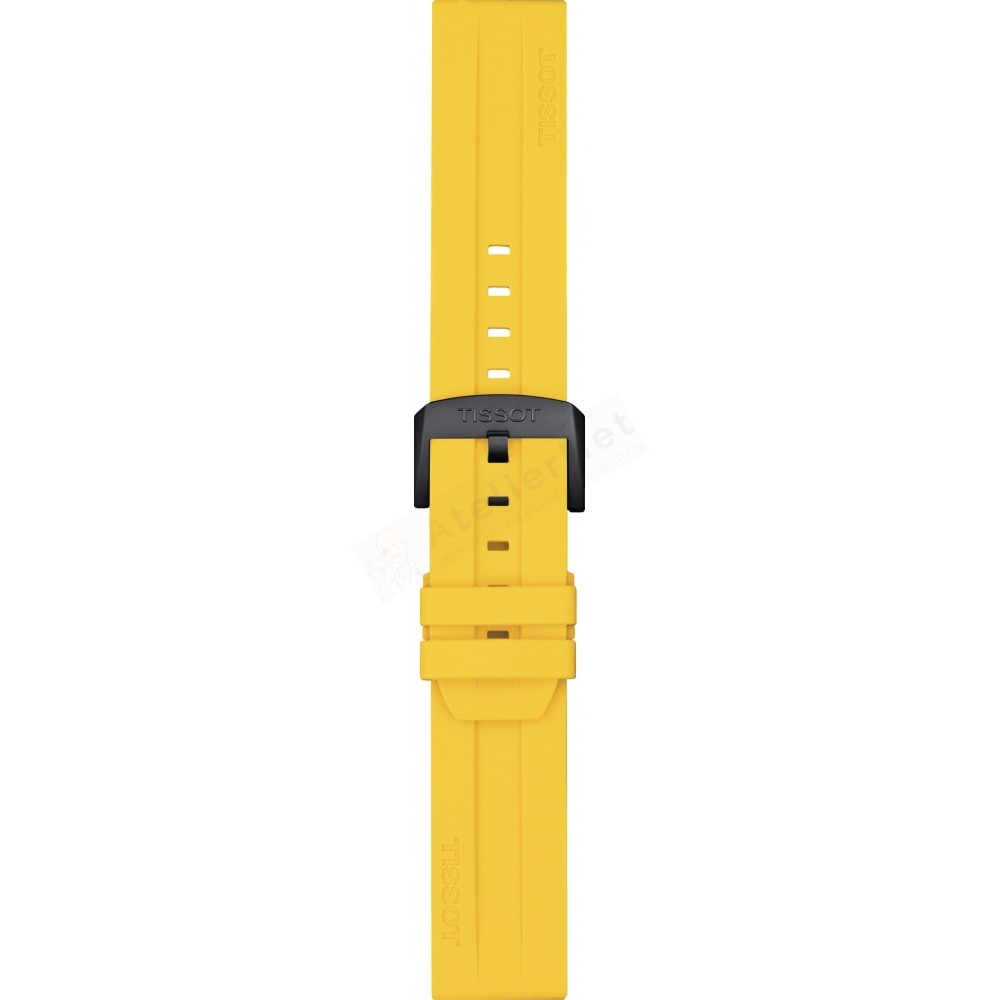 Bracelet caoutchouc jaune Tissot - T RACE Cycling/ T603048238-Bracelet de montre-AtelierNet