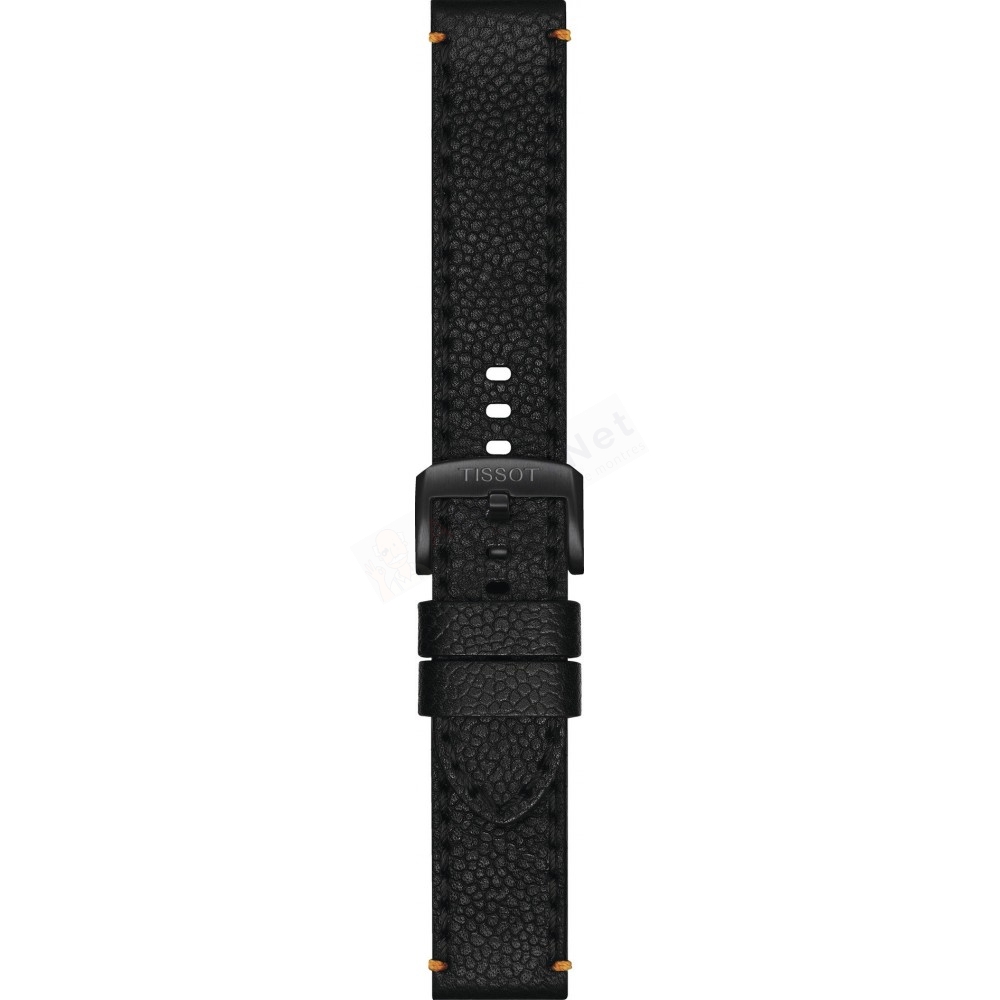 Bracelet leather black Tissot - SUPERSPORT CHRO QUA / T600048779-Bracelets de montres-AtelierNet