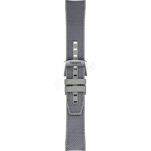 Bracelet textile gris Tissot - SEASTAR / T604048422-Bracelet de montre-AtelierNet