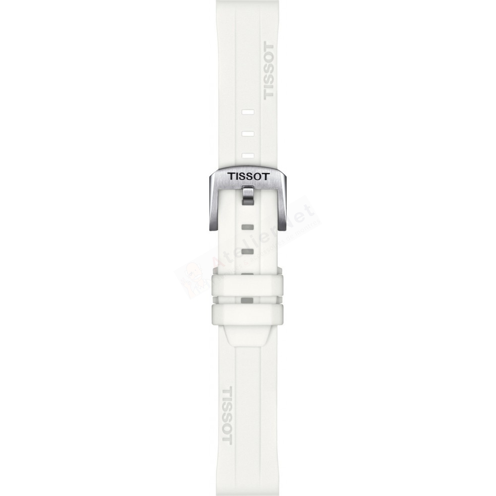 Bracelet caoutchouc blanc Tissot - SEASTAR/ T603047457-Bracelet de montre-AtelierNet