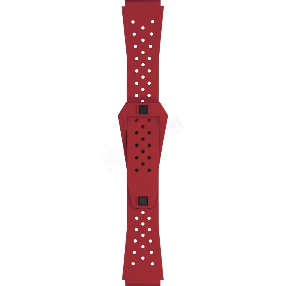 Bracelet caoutchouc rouge Tissot - SIDERAL S AUTO / T603048860-Bracelet de montre-AtelierNet