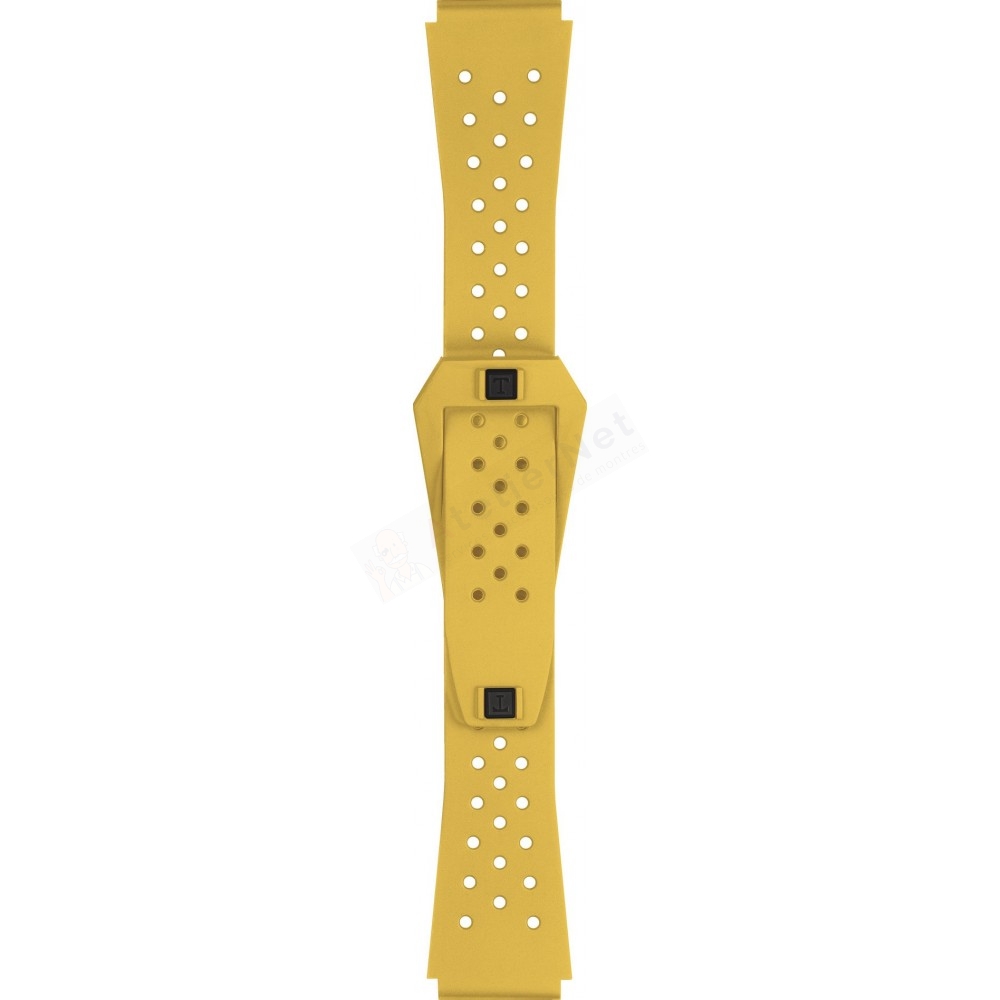 Bracelet silicone yellow Tissot - SIDERAL S AUTO / T603048859-Bracelets de montres-AtelierNet