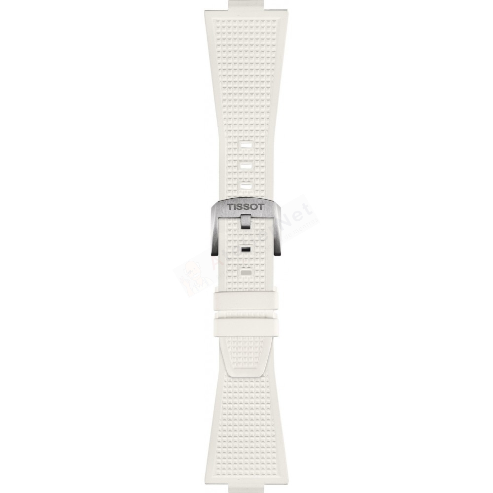 Bracelet caoutchouc blanc Tissot -  PRX / T603048463-Bracelet de montre-AtelierNet