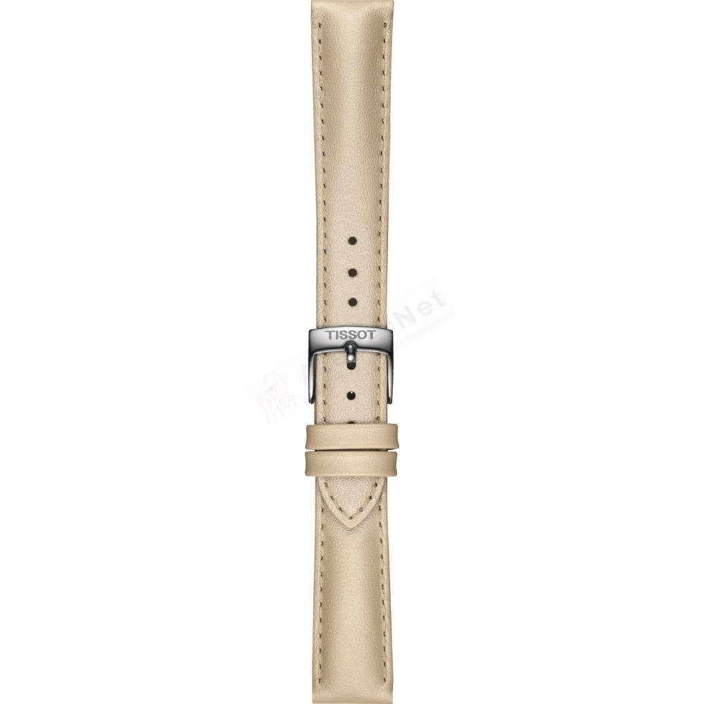 Bracelet cuir creme Tissot - PR 100 CLASSIC / T600049321-Bracelet de montre-AtelierNet