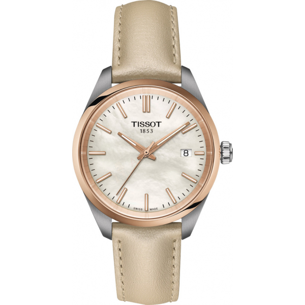 Bracelet leather cream Tissot - PR 100 CLASSIC / T600049321-Bracelets de montres-AtelierNet