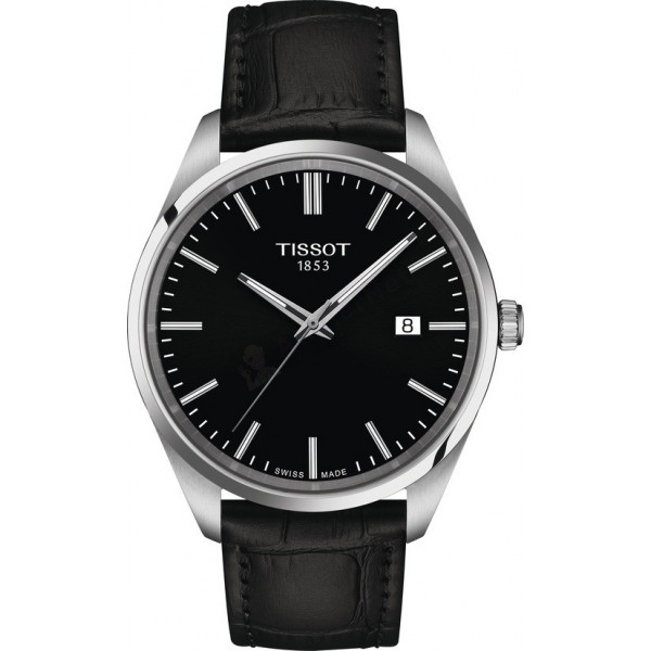 Bracelet cuir noir Tissot - PR 100 CLASSIC / T600049252-Bracelet de montre-AtelierNet