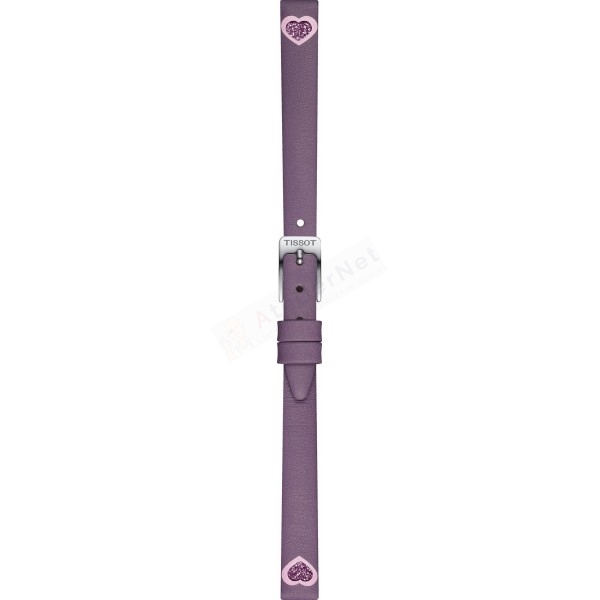 Bracelet leather purple Tissot - TISSOT LOVELY / T600048697-Bracelets de montres-AtelierNet