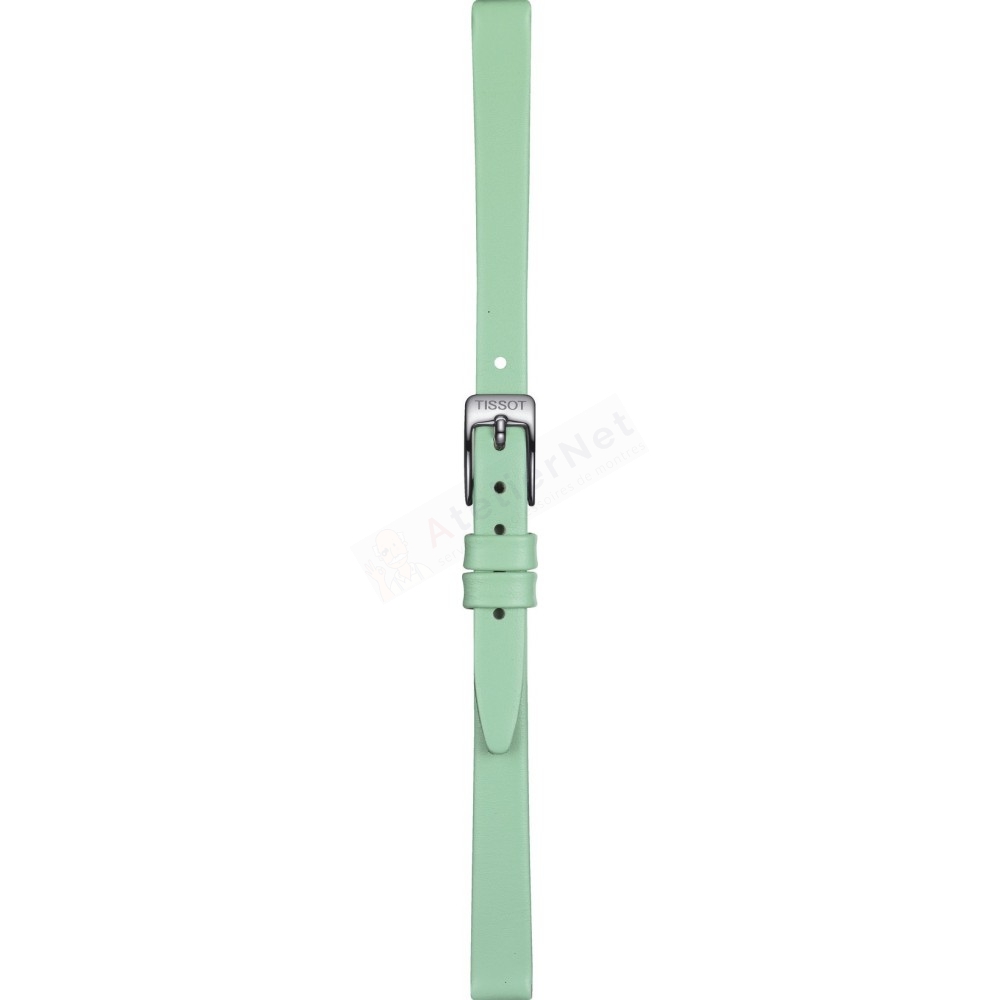 Bracelet leather mint green Tissot - TISSOT LOVELY / T600047623-Bracelets de montres-AtelierNet