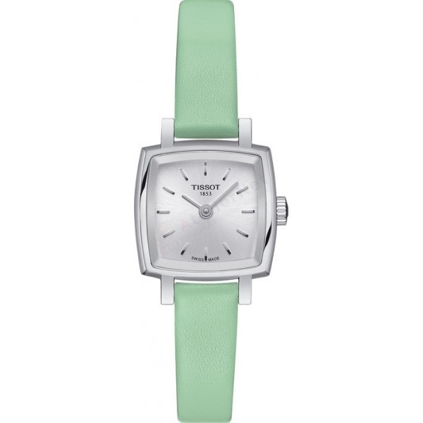 Bracelet cuir vert menthe Tissot - TISSOT LOVELY / T600047623-Bracelet de montre-AtelierNet