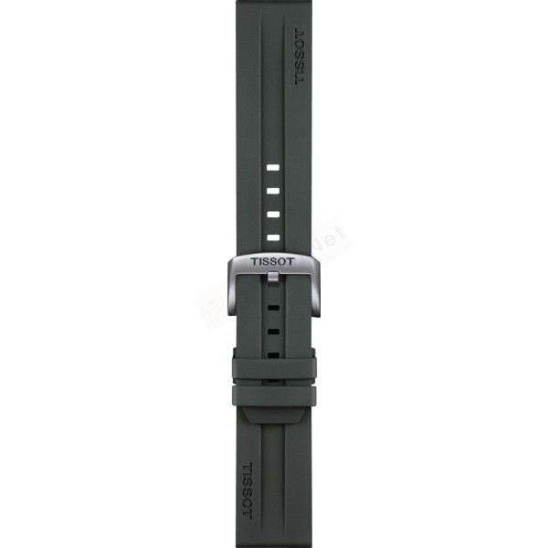 Bracelet silicone grey Tissot - SUPERSPORT QUA / T603047710-Bracelets Silicone-AtelierNet