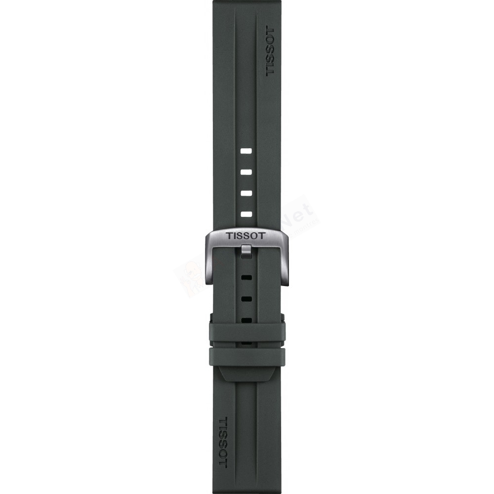 Bracelet caoutchouc gris Tissot - SUPERSPORT QUA / T603047710-Bracelet Montre Silicone / Caoutchouc-AtelierNet