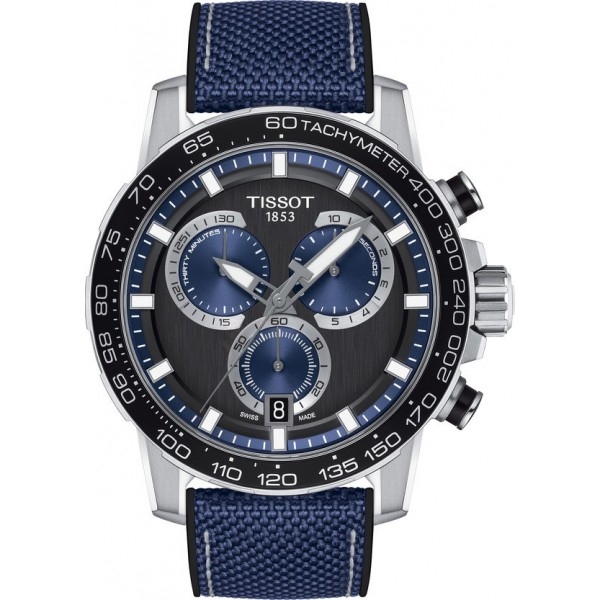 Bracelet textile blue Tissot - SUPERSPORT CHRO QUA / T604047161-Bracelets de montres-AtelierNet