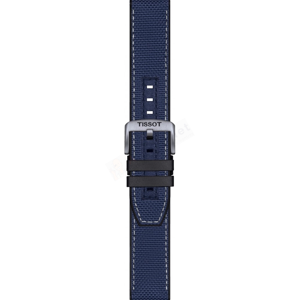 Bracelet tissu bleu Tissot - SUPERSPORT CHRO QUA / T604047161-Bracelet de montre-AtelierNet