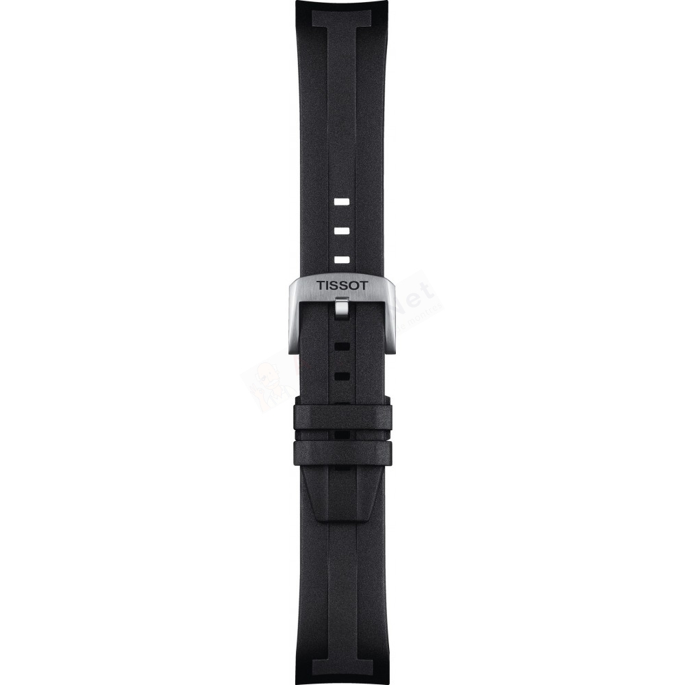 Bracelet caoutchouc noir Tissot -  SEASTAR / T603046865-Bracelet de montre-AtelierNet