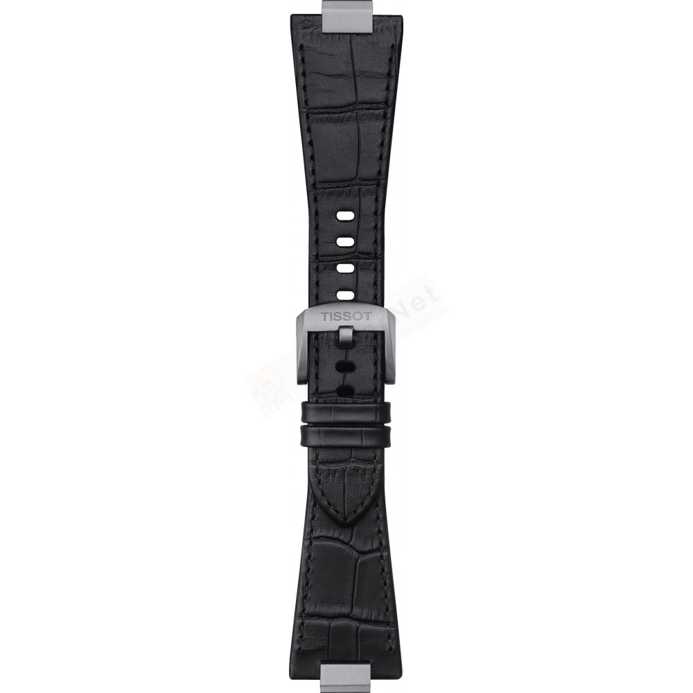 Bracelet cuir noir Tissot - PRX AUTO / T600047562-Bracelet de montre-AtelierNet