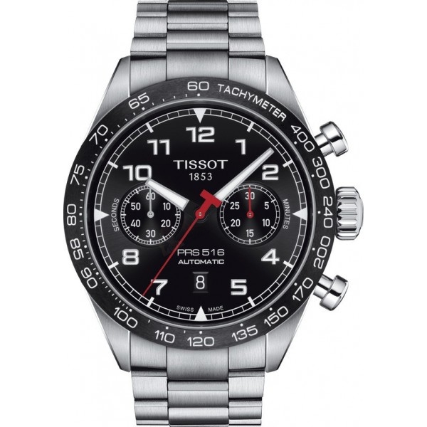 Bracelet acier gris Tissot - PRS 516 CHRONO / T605047271-Bracelet Montre Acier-AtelierNet