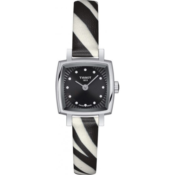 Bracelet leather black Tissot - TISSOT LOVELY / T600047020-Bracelets de montres-AtelierNet