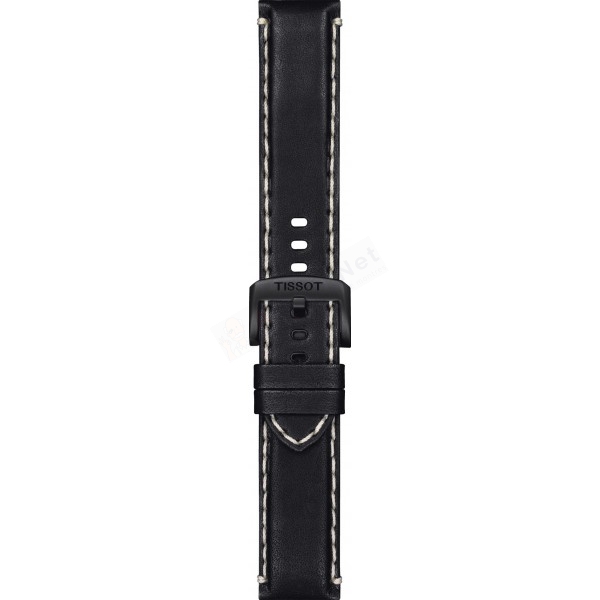 Bracelet leather black Tissot - TISSOT CHRONO XL / T600047173-Bracelets Cuir-AtelierNet