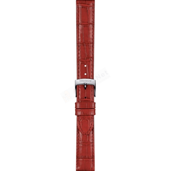 Bracelet leather red Tissot - CARSON AUTO / T600045624-Bracelets Cuir-AtelierNet