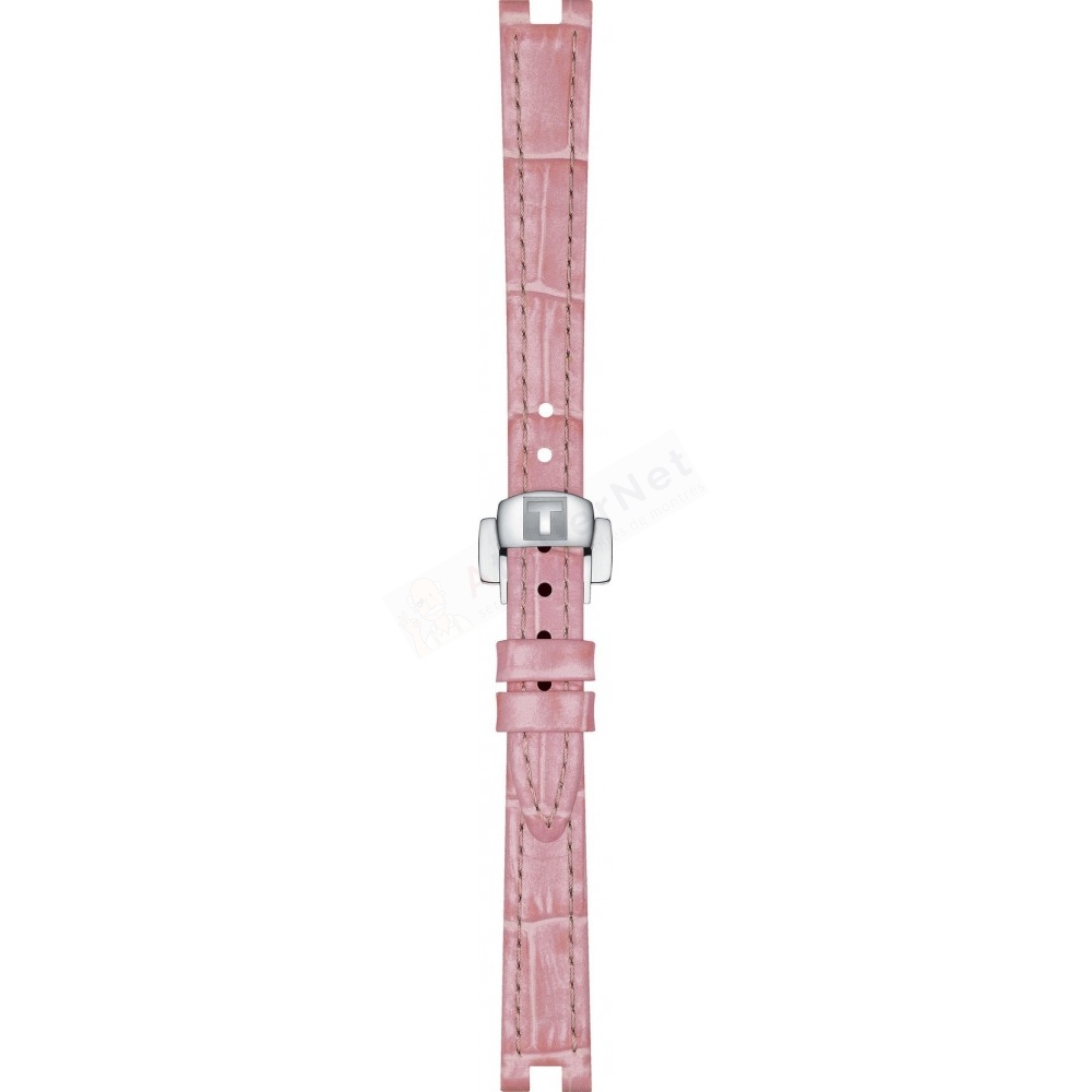 Bracelet cuir rose Tissot - BELLISSIMA / T600047804-Bracelet de montre-AtelierNet