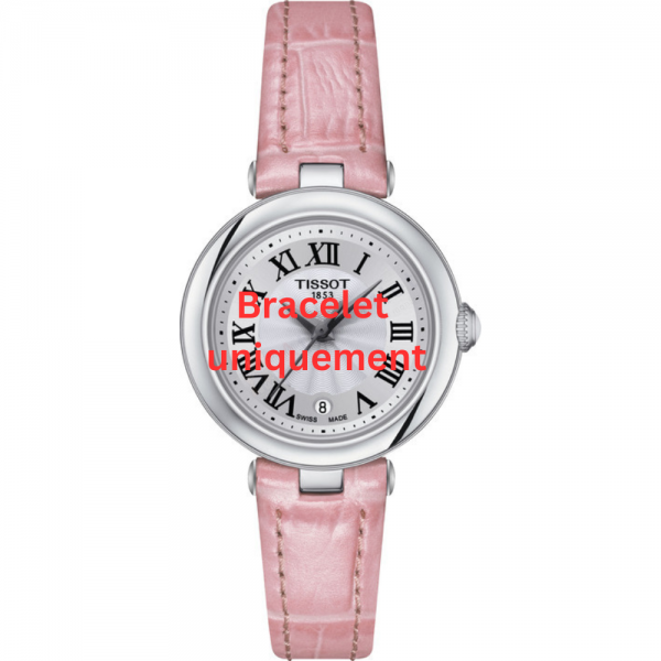 Bracelet leather pink Tissot - BELLISSIMA / T610047805-Bracelets de montres-AtelierNet