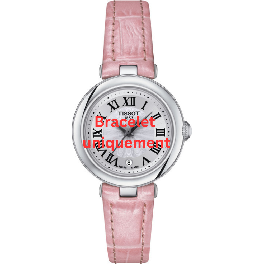 Bracelet leather pink Tissot - BELLISSIMA / T610047805-Bracelets de montres-AtelierNet