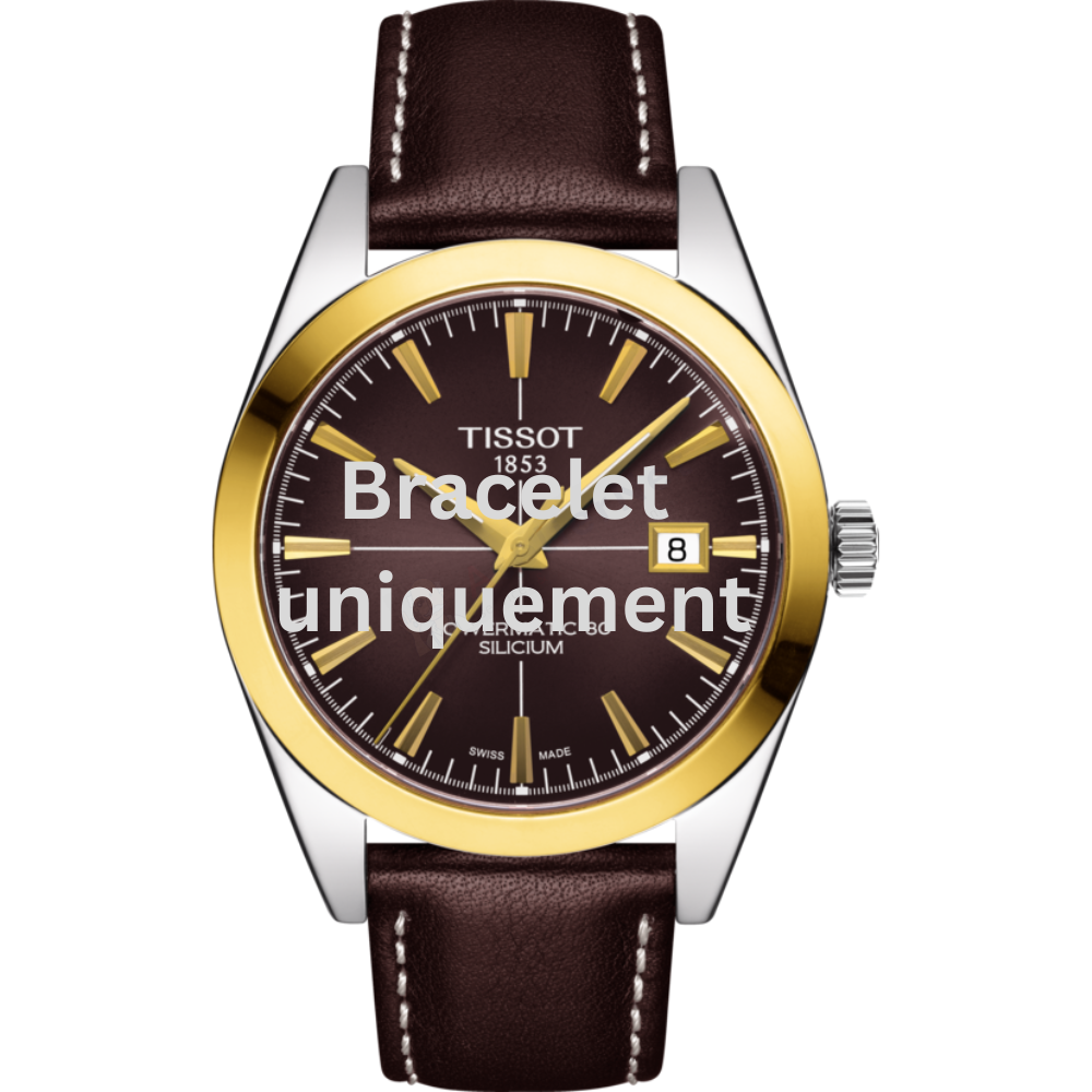 Bracelet cuir brun Tissot - GENTLEMAN AUTO / T610043753-Bracelet de montre-AtelierNet