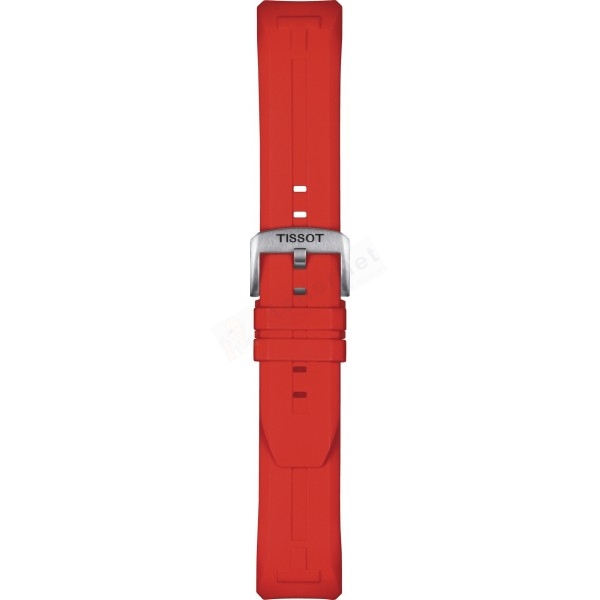 Bracelet silicone red Tissot - T-TOUCH CONNECT / T603045481-Bracelets Silicone-AtelierNet