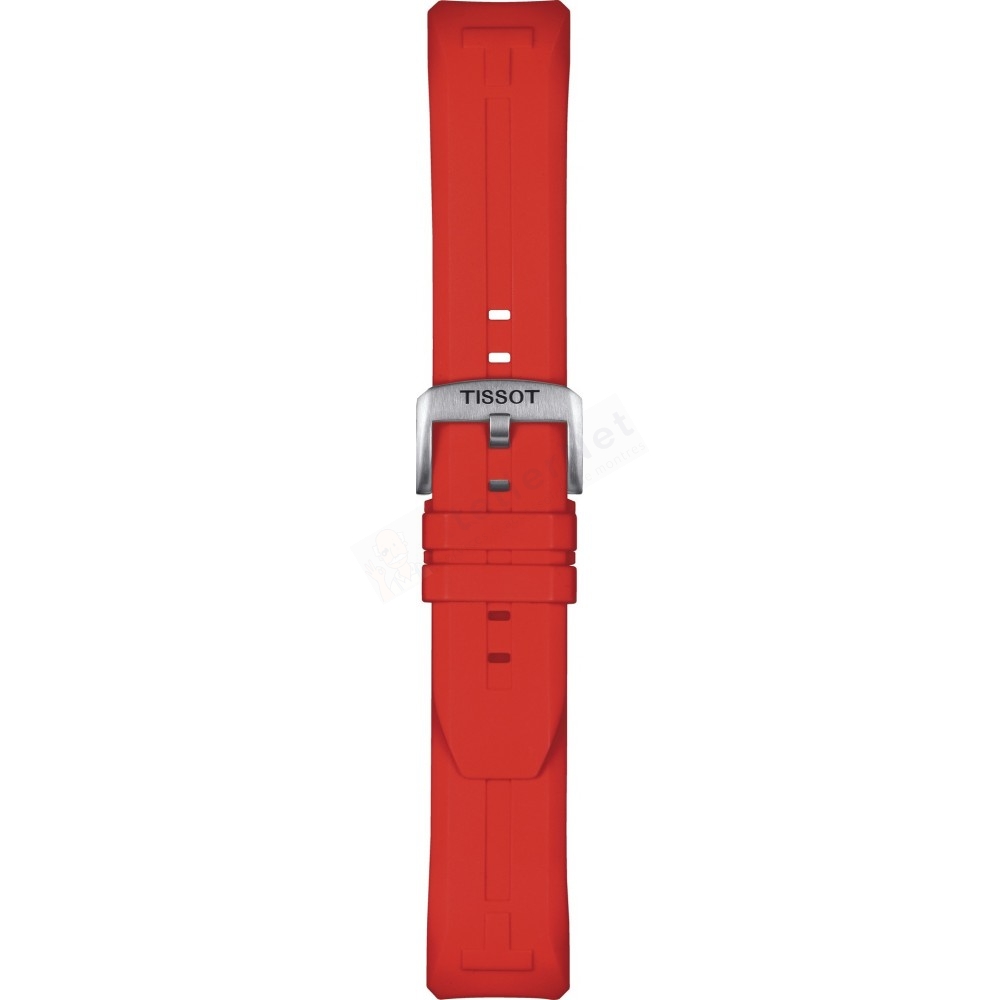 Bracelet caoutchouc rouge Tissot - T-TOUCH CONNECT / T603045481-Bracelet Montre Silicone / Caoutchouc-AtelierNet