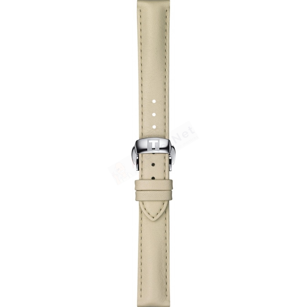 Bracelet cuir blanc Tissot - T MY LADY / T600045079-Bracelet de montre-AtelierNet